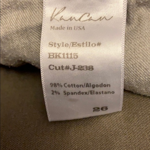 KanCan shorts size 26 army green - Picture 3 of 3